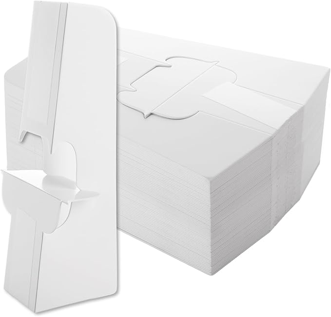 100 Pack 9 Inch Self Stick Cardboard Easel Backs Adhesive Easel Stand Back, Picture Frame and Art Stand for Painting, Photos, Artwork, Crafts