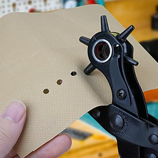 Leather Hole Punch,Belt Hole Puncher for Leather, Revolving Punch Plier Kit for Watches, Handbags, Punch Tool for Belts Diameter : 4.5/4 /3.5/3/2.5/2mm.