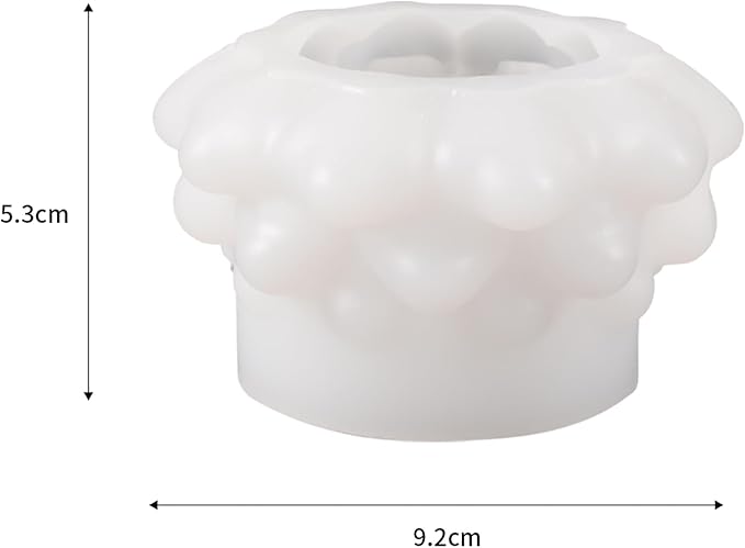 Lotus Flower Mold Lotus Flower Resin Mold - Resin Casting Silicone Molds for Home Decor & Candle Making Wave Spiral Mold