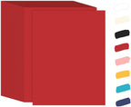 100 Sheets Red Cardstock 8.5 x 11 65lb Printer Paper, Goefun Red Card Stock Paper for Christmas, Invitations, Cards Making and Craft