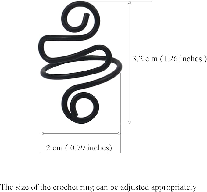 4Pcs Crochet Rings for Finger, Crochet Tension Ring for Crocheting Open Adjustable Yarn Guide Crochet Tension Ring Crochet Accessories Knitting Ring for Finger (Multicolor-B), SATONBEYI