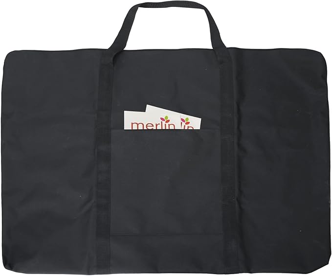 Cupohus Waterproof Art Portfolio Bag 25" x 37" for 24" x 36" Artworks with Outer Pockets and Handle, Student Carrying Storage Bag