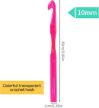 10 mm Crochet Hook, Large Crochet Hooks for Chunky Yarn Ergonomic Knitting Needles Crochet Needle for Beginners and Crocheting Yarn (10 mm)