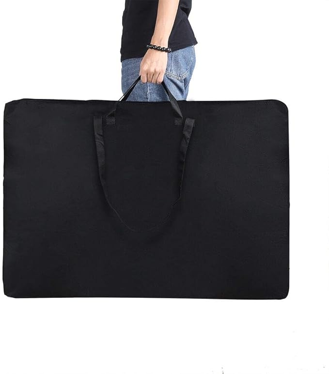 Large Size Art Portfolio Tote with Nylon Shoulder,24"X 36"Light Weight Waterproof Poster Board Storage Bag, Drawing Painting Sketch Bag for Student Art Work Portfolio and Artist