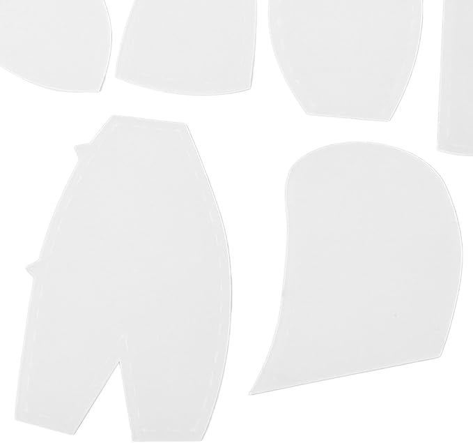 Sanpyl Memory Bear Templates, 30 Pcs Acrylic Sewing Patterns for Beginners, Bear Pattern Template Set