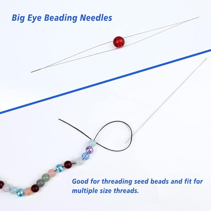 BUTUZE Tatting Shuttle Kit, 10 PCS Plastic Tatting Shuttle with Beading Needles Crochet Hooks Knitting Needles Big Eye Needles Tatting Needles for DIY Hand Lacemaking Craft Tool Weave Yarn Set