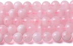8MM 46PCS Natural Crystal Stone Madagascar Rose Quartz Gemstone Beads for Jewelry Making DIY Bracelet