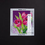 Wizardi Needlepoint Canvas for halfstitch Without Yarn Tulip 2596F Orchidea