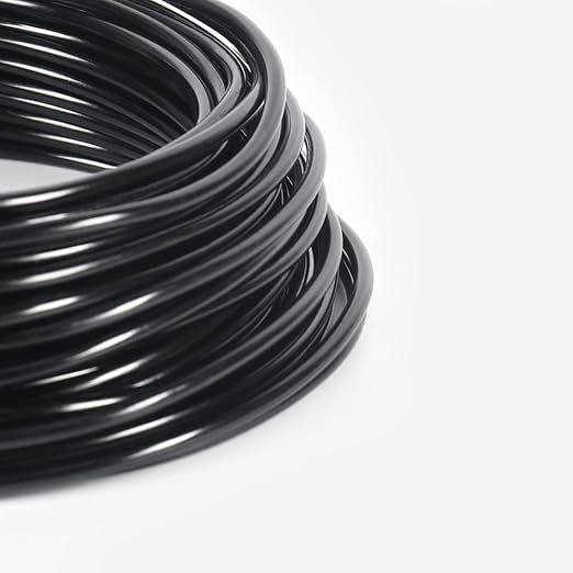 Tenn Well 9 Gauge Aluminum Wire, 50 Feet 3mm Bendable Metal Craft Wire for Sculpting, Armature Making, Jewelry Making, Wire Weaving and Wrapping (Black)