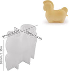 2 Pack Large and Small Horse Resin Mold - Resin Casting Silicone Molds for Home Decor & Candle Making Wave Spiral Mold