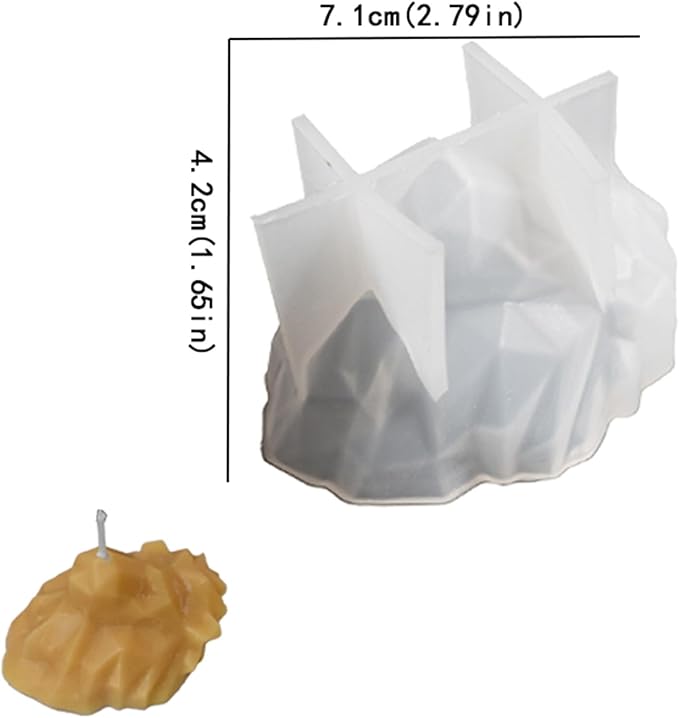 4 Pack Silicone Molds Animal Head Silicone Wave Spiral Candle Mold - Silicone Resin Casting Molds for Candle & Resin & Soap Craft Supplies