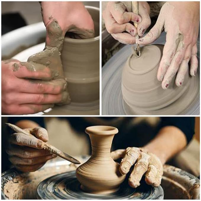 LAMPTOP 61Pcs Pottery Ceramic Tools & Polymer Clay Sculpting Tools Set for Pottery Modeling Clay Tools and Carving, Air Dry Clay Tools