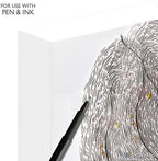 Ampersand Art Supply Wood Gesso Artist Painting Panel: Primed Smooth, 5" x 5", 1-1/2" Cradled Profile