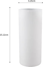 2 Pack Cylinder Mold 6 Inch Cylinder Candle Pillar - Resin Casting Silicone Molds for Home Decor & Candle Making Wave Spiral Mold