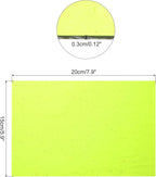 MECCANIXITY Stained Glass Sheet Mosaic Tile 7.9 Inch x 5.9 Inch Fluorescent Green Stained Glass Sheets for Crafts DIY, Art Project