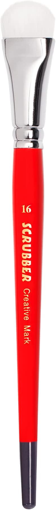 Creative Mark Scrubber Watercolor Brushes - Professional Watercolor Brushes for Scrubbing, Blotting, Re-Shaping Edges, and More! - # 16-2 Pack