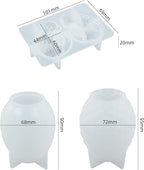 3 Pack Dragon Egg Mold Dragon Candle - Resin Casting Silicone Molds for Home Decor & Candle Making Wave Spiral Mold