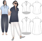Style Arc Sewing Pattern - Teddy Designer Top (Sizes 18-30) - Click for Other