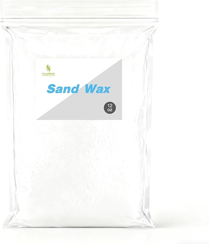 CandMak Candle Sand Wax, Pearled Candles with 100 Wicks for Sand Candle Making (10.00, Pounds)