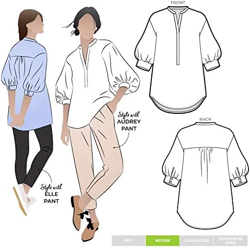 Style Arc Sewing Pattern - Kent Woven Tunic (Sizes 04-16)