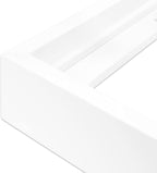 Ampersand Art Supply Floaterframe Readymade Frame for Flat and 7/8" Deep Wood Panel and Canvas Artwork, Paintings, Prints, and More, 10"x10", White Bold