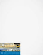 Ampersand Art Supply Gesso Wood Painting Panel: Museum Series Gessobord, 22" x 28", 1-1/2" Cradled Profile