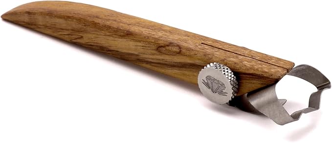 The Original DiamondCore Tools Handheld Extruder, Pottery Handle Making Tool, Clay Sculpting Tools, Slab Extruder Pottery Tool (R16 Double Concave)