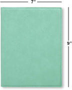 Small 7" X 9" Portfolio Notepad, Lineman, Personalized Engraving Included (Teal)