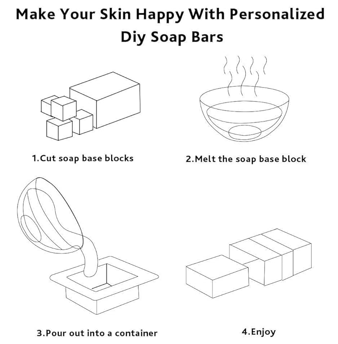 5.2 lb Goats Milk Soap Base for Soap Making, with Goat Milk/Shea Butter/Honey/Oatmeal/Cocoa Butter/Clear, Moisture, Natural Glycerin Melt and Pour White Base