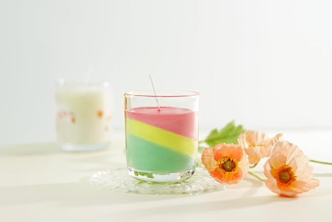 Aroparc Candle Jars for Candle Making 10oz U Base Tumbler Jars for DIY, Bulk Vessel - 12 Containers +12 Metal Lids - Clear