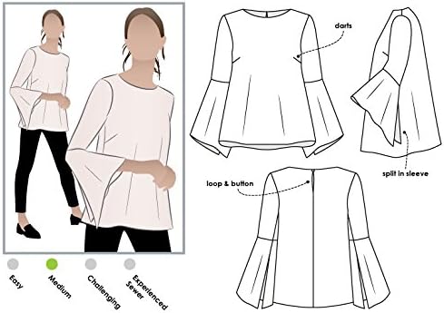 Style Arc Sewing Pattern - Harlow Top (Sizes 04-16)