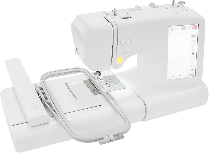 45W, 100-240V Embroidery Sewing Machine, 96 Embroidery & 162 Sewing Patterns, 7 Inch LCD Screen, 100 * 235mm Max Embroidery Area,Professional Sewing Machine for Beginners