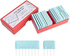Mevome 25pcs Knit Blocking Pins Kit, White Blockers Combs 100 T-pins & Ruler for Knitting Crochet Projects Lace Needlework Block Tool for Blocking Mats Boards Accessories Device (Blue)