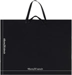 Art Portfolio Bag, 26 x 38 Inch Art Portfolio Cas, Black Carrying Storage Case for Poster, Sketching, and Drawing (Black)