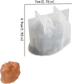 4 Pack Silicone Molds Animal Head Silicone Wave Spiral Candle Mold - Silicone Resin Casting Molds for Candle & Resin & Soap Craft Supplies