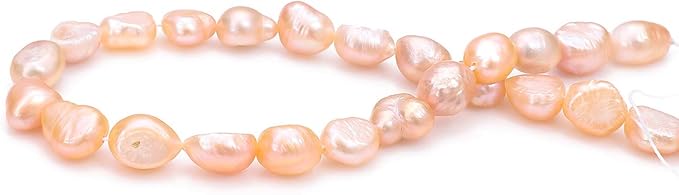 Natural Pearl Beads 6-7mm Pink Freshwater Cultured Loose Gemstone Beads for DIY Jewelry Making 13.8''/Strand