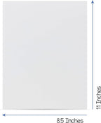 Hygloss White Cardstock - 8.5x11-Inch, 90 Sheets, 65 lb/ 176 gsm, Fade-Resistant, Acid-Free Color Card Stock Paper