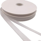 Nylon Velvet Ribbon Single Faced,5/8 Inch X 25Yards Spool (White)