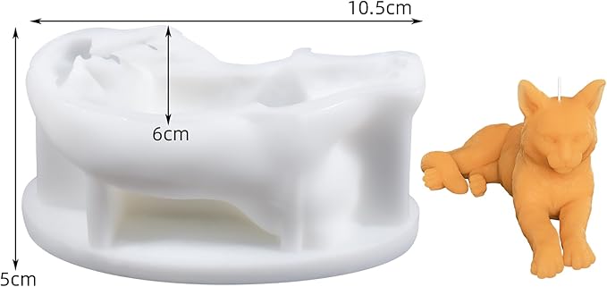 3D Cat Molds Cat Candle Resin Mold - Resin Casting Silicone Molds for Home Decor & Candle Making Wave Spiral Mold