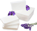 Primal Elements Lavender Essential Oil Soap Base - Moisturizing Melt and Pour Glycerin Soap Base for Crafting and Soap Making, Easy to Cut - 2 Pound