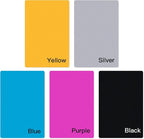 OUYZGIA Laser Engraving Material Box kit, 124 Pcs of DIY Materials for Laser Engraver with Metal Business Cards Wooden Cubes Plywood Dog Tags Photo Frames Keychains Hang Tags Leather Coasters