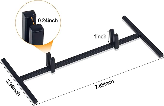 5 Pcs Metal Display Stand，Glass Stands For Display，Art Stands Suitable For Colored Ceramic Tiles, Glass Art Creation, Photo, Plaques, And Collectibles，Used For Home, Office, Or Trade Shows（Black）