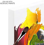 Ampersand Art Supply Wood Gesso Artist Painting Panel: Primed Smooth, 11" x 14", 7/8" Cradled Profile