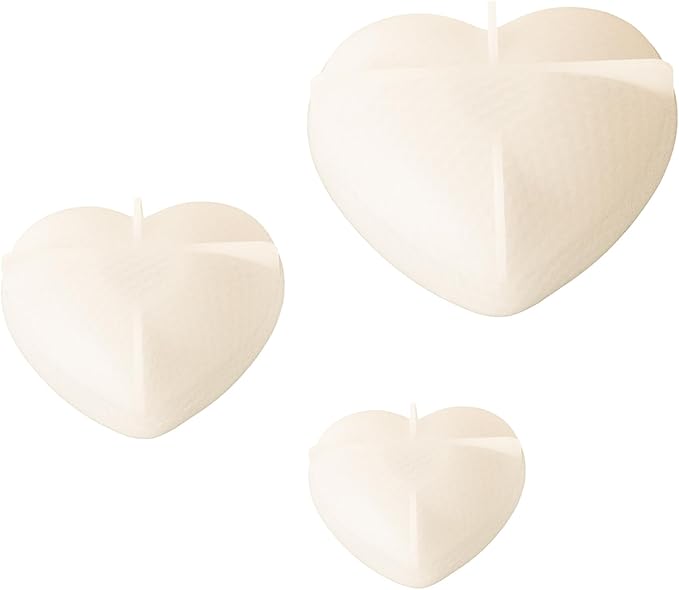 3 Pack Heart Candle Molds Love Resin Mold - Resin Casting Silicone Molds for Home Decor & Candle Making Wave Spiral Mold