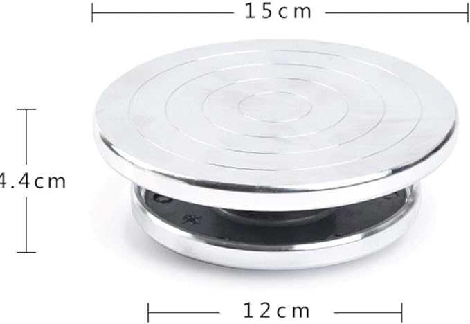 Feqsky 4.7''/5.9'' Double Sided Turntable for Ceramic Clay Sculpture Platform Pottery Wheel Aluminum Alloy Rotating Tools