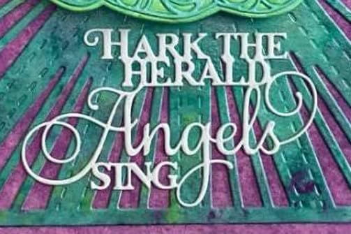 DzIxY Word Hark The Herald Sing Metal Cutting Dies for Card Making Kit Embossing Paper Die Cuts Scrapbook Machine Stencils Storage Pockets Supplies