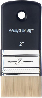 Falling in Art Flat Paddle Paint Brush, Scale Brush for Oil and Acrylic Paints,2 Inch