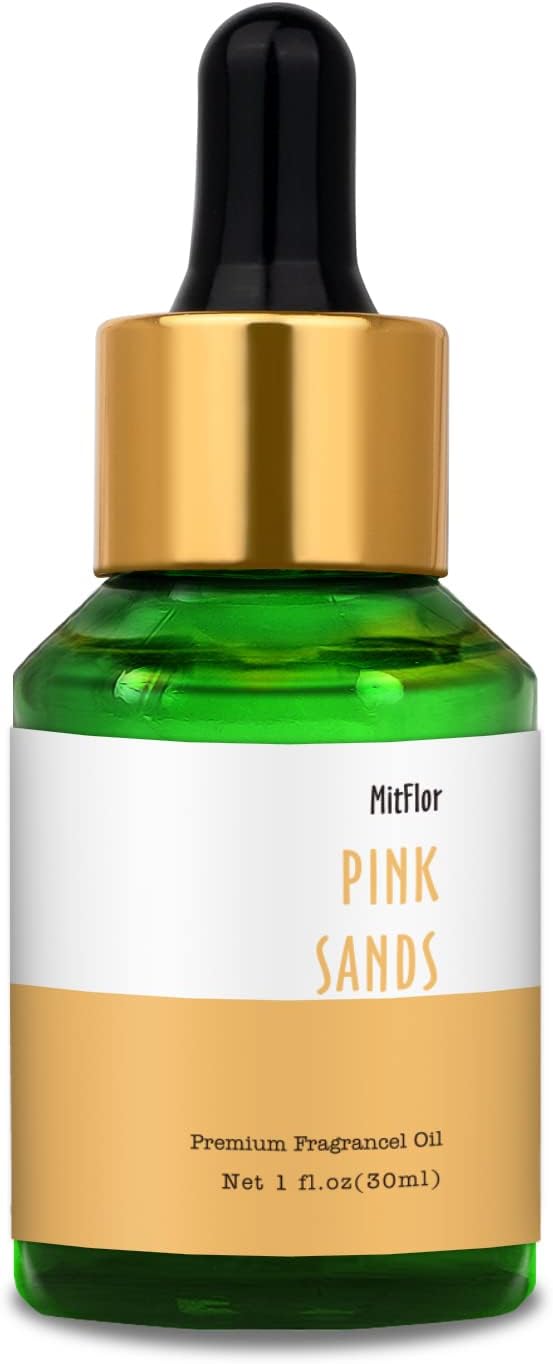 Pink Sands Fragrance Oil, MitFlor 30ml Premium Scented Oil, Large Size Fragrance Essential Oils for Diffuser, Soap & Candle Making Scents, Home Diffuser Oil