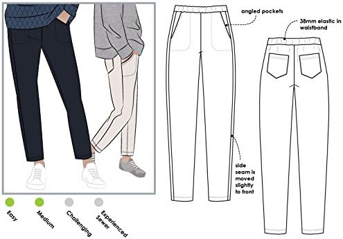 Style Arc Sewing Pattern - Brooklyn Knit Pant (Sizes 18-30)