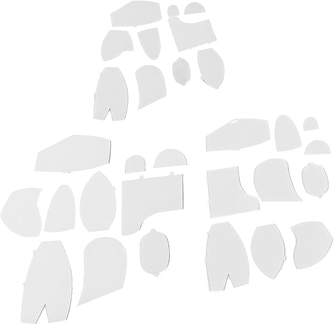 Sanpyl Memory Bear Templates, 30 Pcs Acrylic Sewing Patterns for Beginners, Bear Pattern Template Set